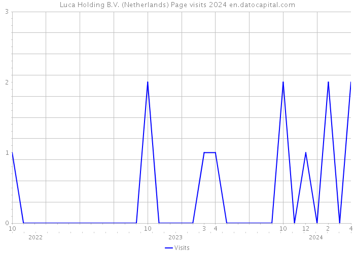 Luca Holding B.V. (Netherlands) Page visits 2024 