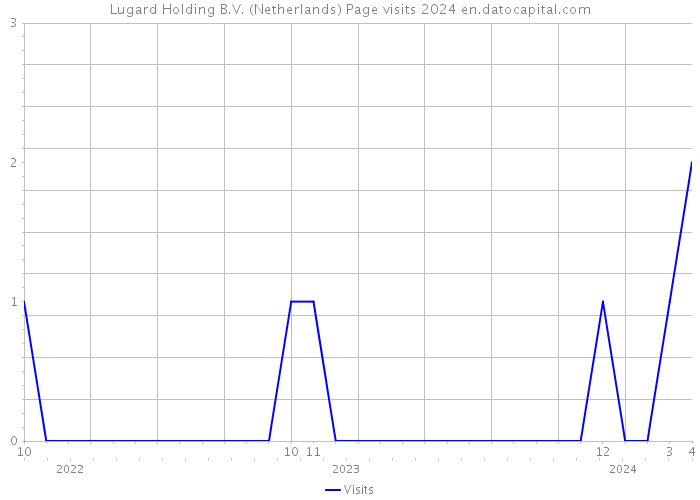 Lugard Holding B.V. (Netherlands) Page visits 2024 