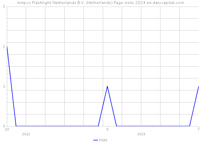 Ampco Flashlight Netherlands B.V. (Netherlands) Page visits 2024 