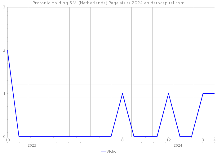 Protonic Holding B.V. (Netherlands) Page visits 2024 