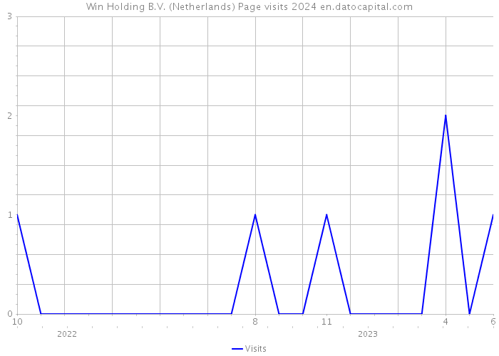 Win Holding B.V. (Netherlands) Page visits 2024 