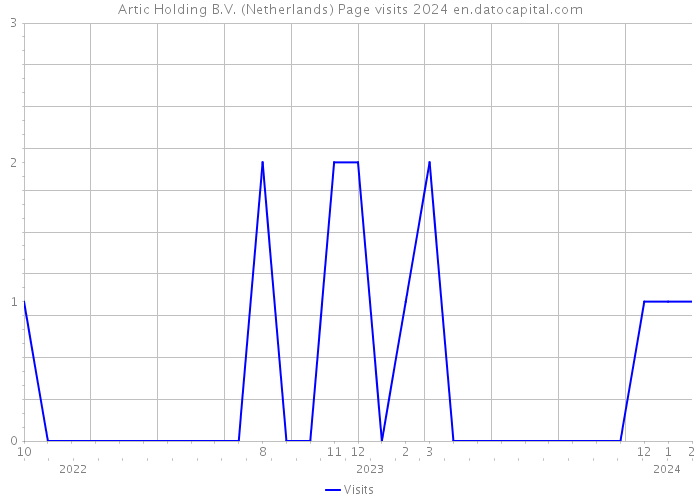 Artic Holding B.V. (Netherlands) Page visits 2024 