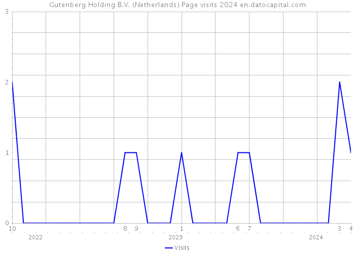 Gutenberg Holding B.V. (Netherlands) Page visits 2024 