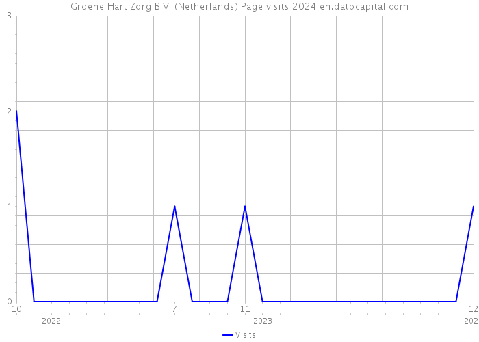 Groene Hart Zorg B.V. (Netherlands) Page visits 2024 