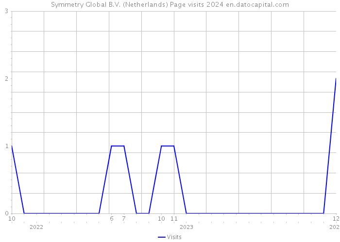 Symmetry Global B.V. (Netherlands) Page visits 2024 