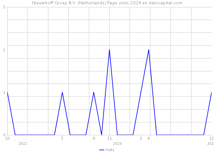 Nieuwhoff Groep B.V. (Netherlands) Page visits 2024 