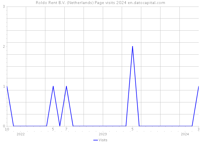 Roldo Rent B.V. (Netherlands) Page visits 2024 