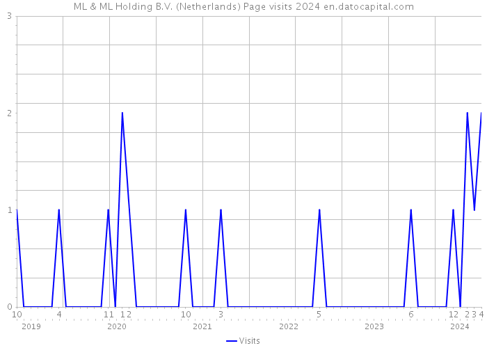 ML & ML Holding B.V. (Netherlands) Page visits 2024 