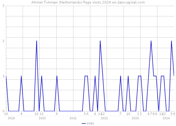 Ahmet Tokman (Netherlands) Page visits 2024 
