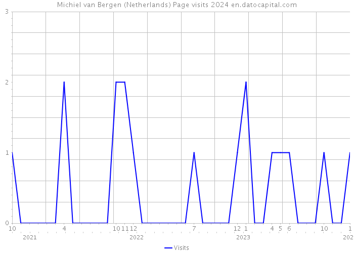 Michiel van Bergen (Netherlands) Page visits 2024 