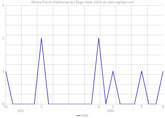 Micha Fidom (Netherlands) Page visits 2024 