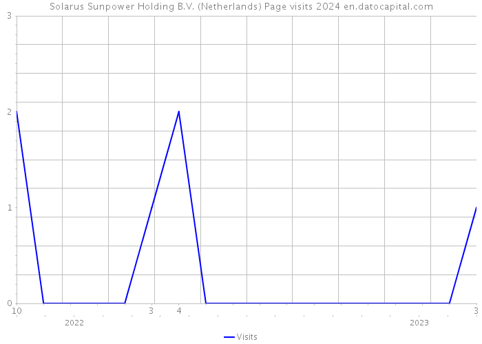 Solarus Sunpower Holding B.V. (Netherlands) Page visits 2024 