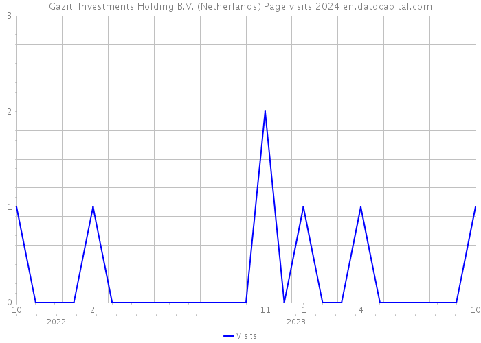 Gaziti Investments Holding B.V. (Netherlands) Page visits 2024 