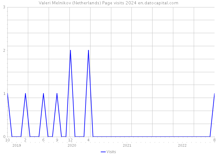 Valeri Melnikov (Netherlands) Page visits 2024 