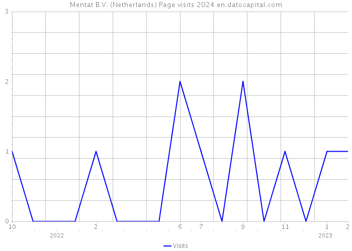 Mentat B.V. (Netherlands) Page visits 2024 