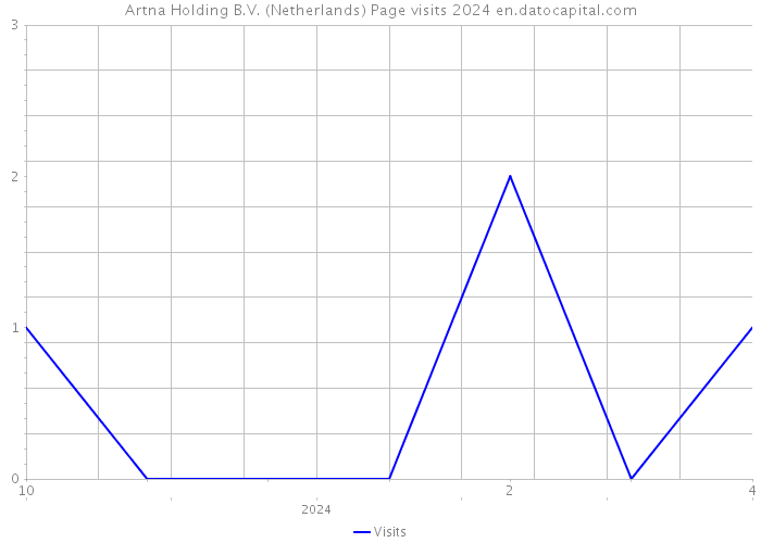 Artna Holding B.V. (Netherlands) Page visits 2024 