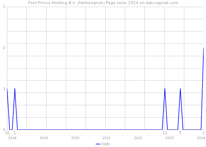 Petit Prince Holding B.V. (Netherlands) Page visits 2024 