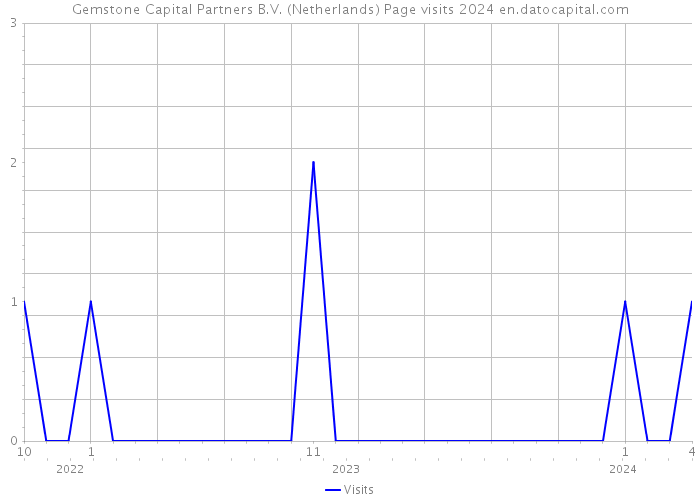 Gemstone Capital Partners B.V. (Netherlands) Page visits 2024 