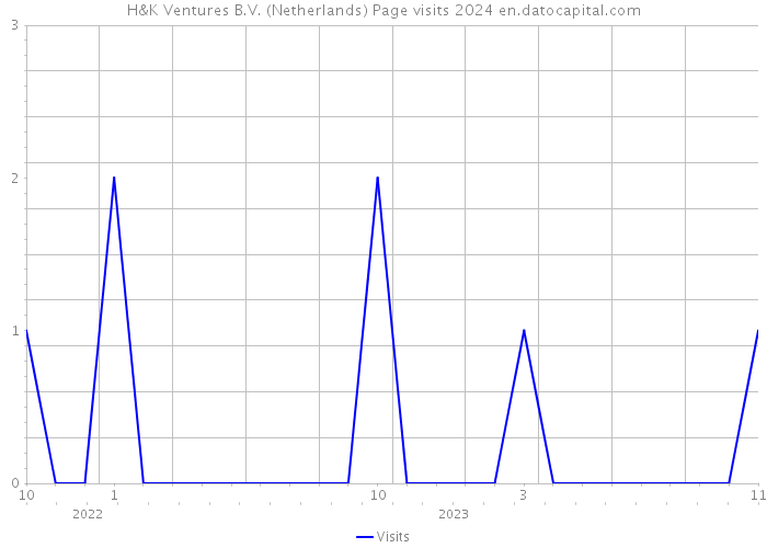 H&K Ventures B.V. (Netherlands) Page visits 2024 