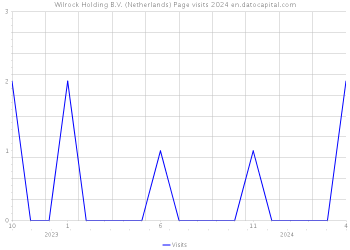 Wilrock Holding B.V. (Netherlands) Page visits 2024 