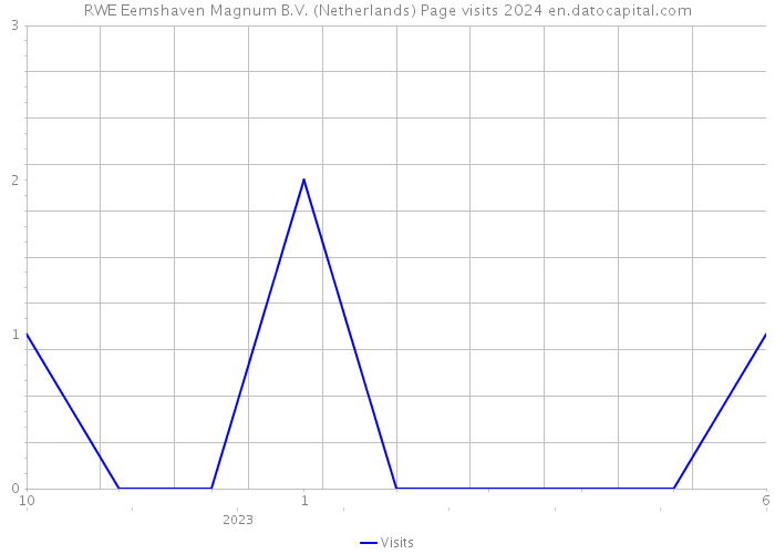 RWE Eemshaven Magnum B.V. (Netherlands) Page visits 2024 