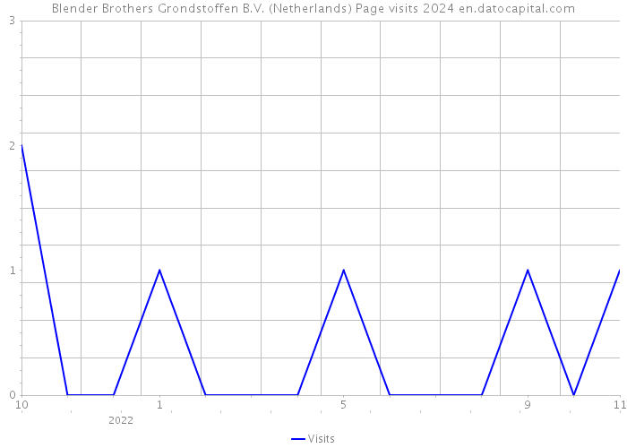 Blender Brothers Grondstoffen B.V. (Netherlands) Page visits 2024 