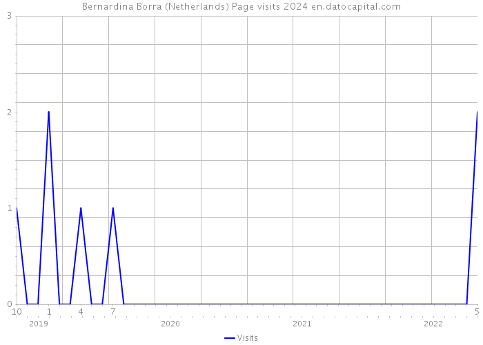 Bernardina Borra (Netherlands) Page visits 2024 