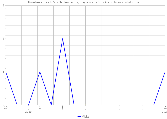 Bandeirantes B.V. (Netherlands) Page visits 2024 