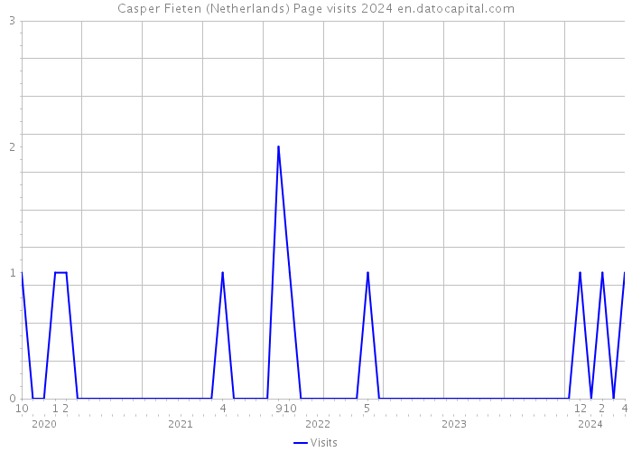 Casper Fieten (Netherlands) Page visits 2024 