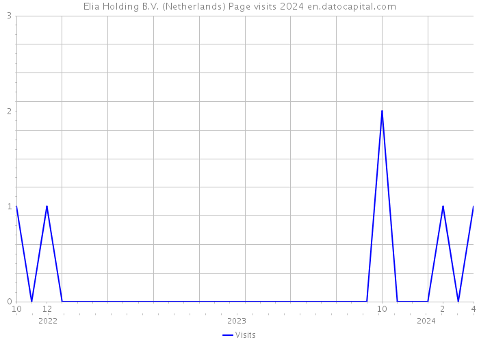 Elia Holding B.V. (Netherlands) Page visits 2024 