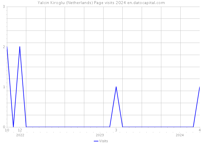 Yalcin Kiroglu (Netherlands) Page visits 2024 