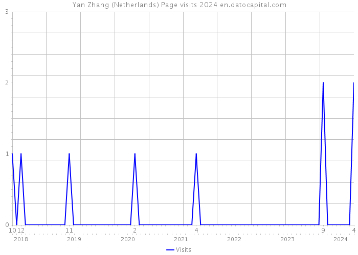 Yan Zhang (Netherlands) Page visits 2024 
