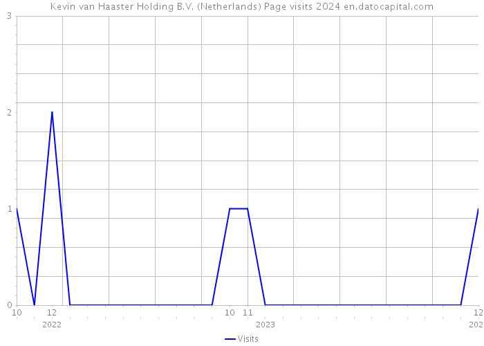 Kevin van Haaster Holding B.V. (Netherlands) Page visits 2024 