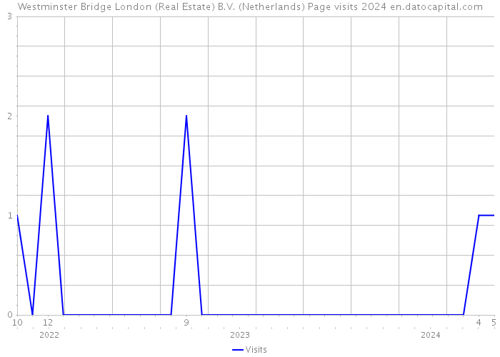 Westminster Bridge London (Real Estate) B.V. (Netherlands) Page visits 2024 