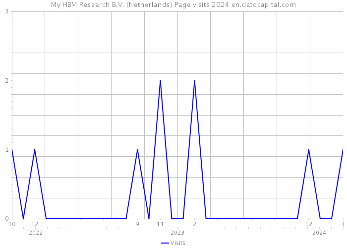 My HBM Research B.V. (Netherlands) Page visits 2024 