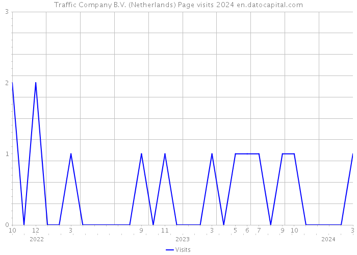 Traffic Company B.V. (Netherlands) Page visits 2024 