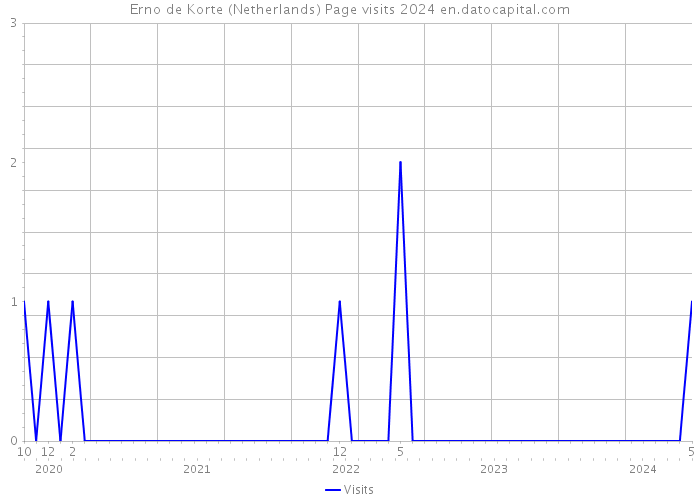 Erno de Korte (Netherlands) Page visits 2024 