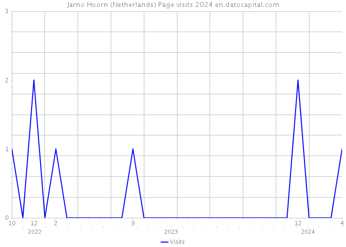 Jarno Hoorn (Netherlands) Page visits 2024 