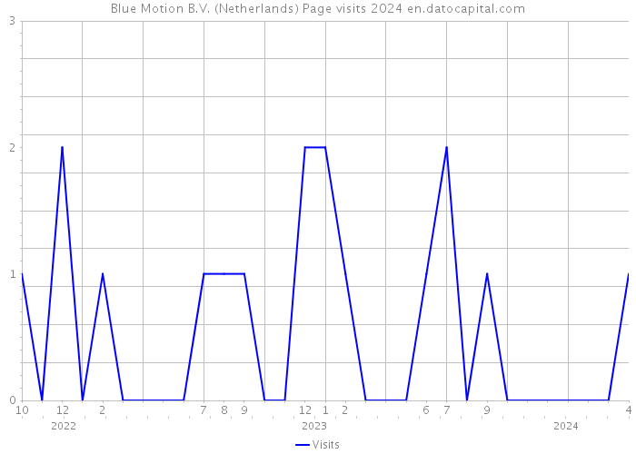 Blue Motion B.V. (Netherlands) Page visits 2024 