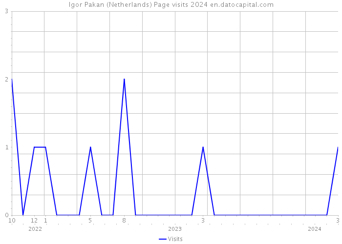Igor Pakan (Netherlands) Page visits 2024 