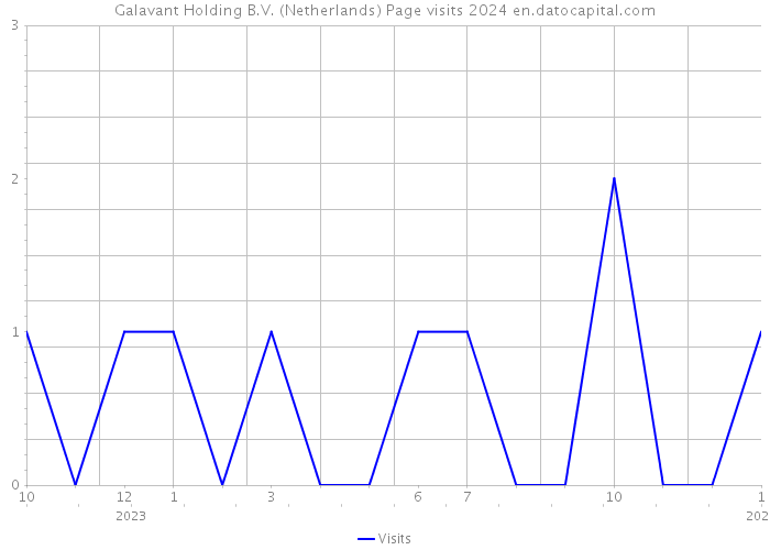 Galavant Holding B.V. (Netherlands) Page visits 2024 