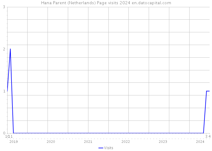 Hana Parent (Netherlands) Page visits 2024 
