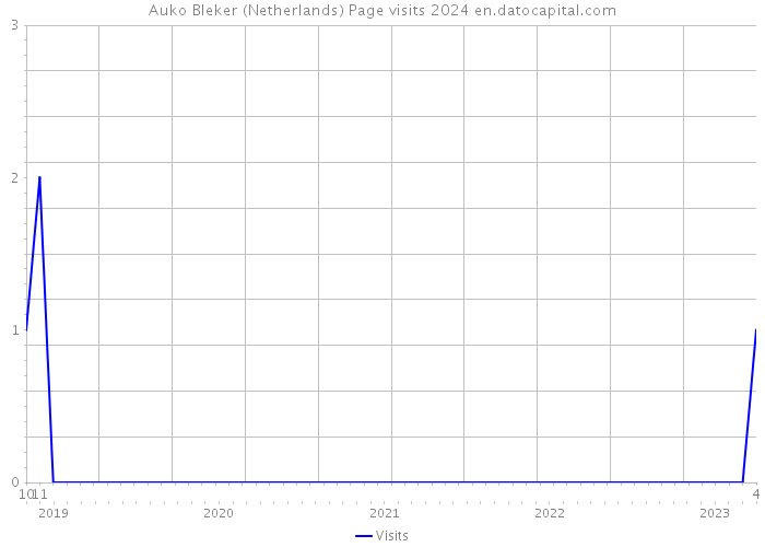 Auko Bleker (Netherlands) Page visits 2024 