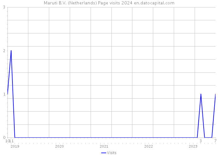 Maruti B.V. (Netherlands) Page visits 2024 