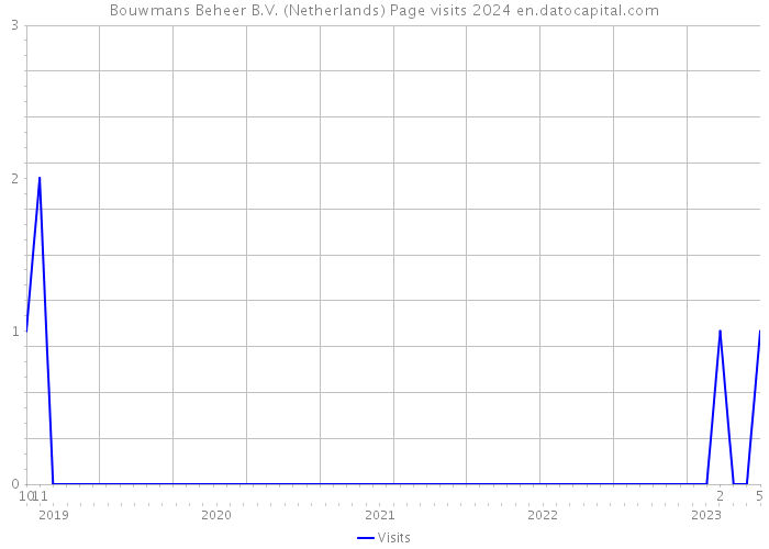 Bouwmans Beheer B.V. (Netherlands) Page visits 2024 