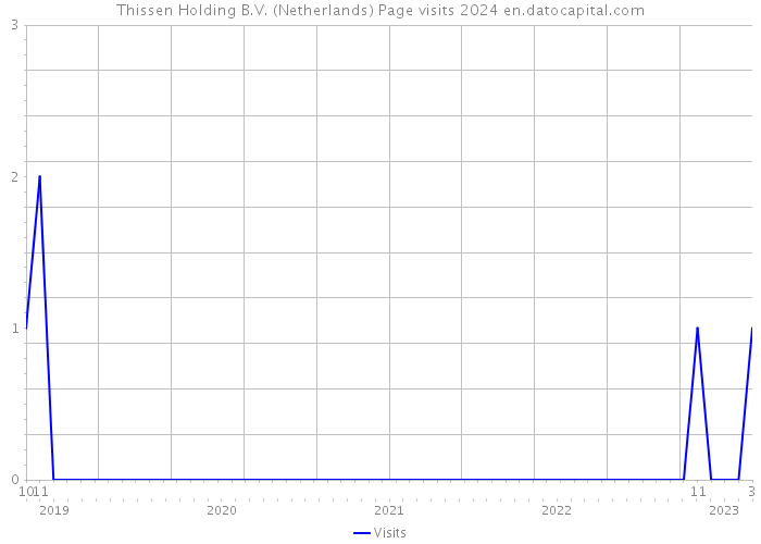 Thissen Holding B.V. (Netherlands) Page visits 2024 