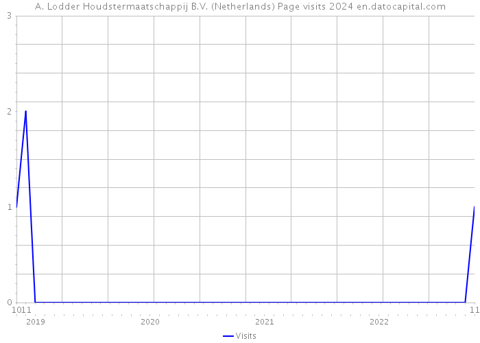 A. Lodder Houdstermaatschappij B.V. (Netherlands) Page visits 2024 