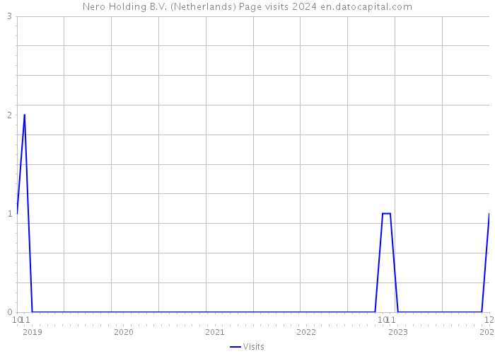 Nero Holding B.V. (Netherlands) Page visits 2024 