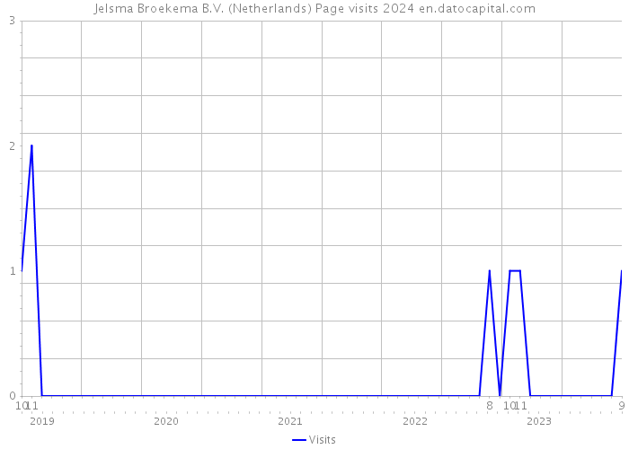 Jelsma Broekema B.V. (Netherlands) Page visits 2024 