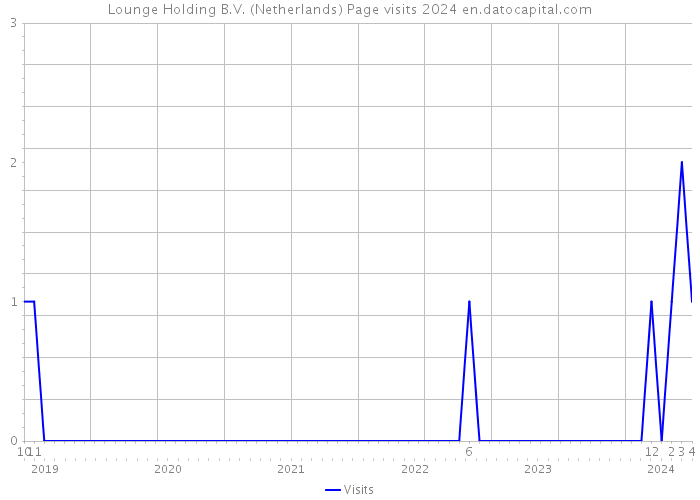 Lounge Holding B.V. (Netherlands) Page visits 2024 